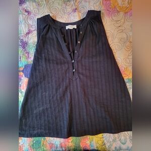 Black Sleeveless Top, Small